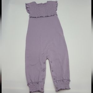 NEW L'ovedbaby amethyst smocked short sleeve romper size 18-24 months